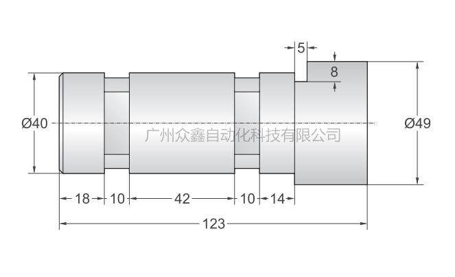 美国传力 DBST-5T称重传感器安装尺寸